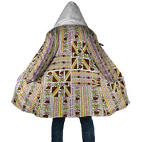 Hawaii Lokelani Pikake Lei Cloak Hawaiian Flag Motif