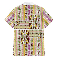 Hawaii Lokelani Pikake Lei Family Matching Mermaid Dress and Hawaiian Shirt Hawaiian Flag Motif LT9 - Polynesian Pride