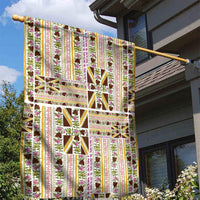 Hawaii Lokelani Pikake Lei Garden Flag Hawaiian Flag Motif