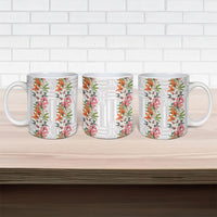 Hawaii Tropical Twist Lei Ceramic Mug Hawaiian Flag Motif