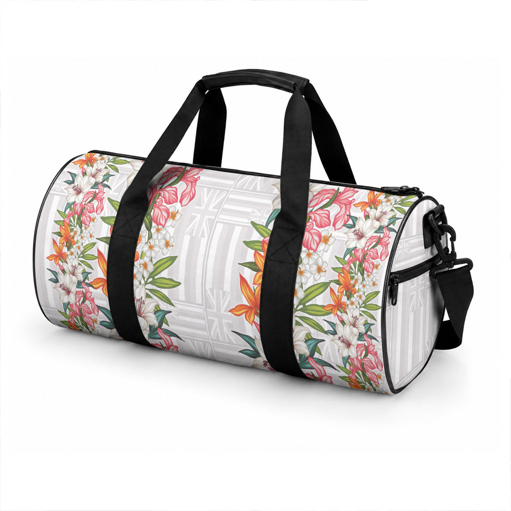Hawaii Tropical Twist Lei Duffle Bag Hawaiian Flag Motif LT9 - Polynesian Pride