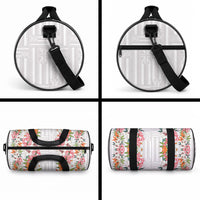 Hawaii Tropical Twist Lei Duffle Bag Hawaiian Flag Motif LT9 - Polynesian Pride