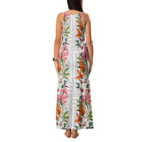 Hawaii Tropical Twist Lei Family Matching Tank Maxi Dress and Hawaiian Shirt Hawaiian Flag Motif LT9 - Polynesian Pride