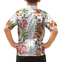 Hawaii Tropical Twist Lei Hawaiian Shirt Hawaiian Flag Motif