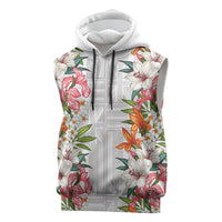 Hawaii Tropical Twist Lei Sleeveless Hoodie Hawaiian Flag Motif