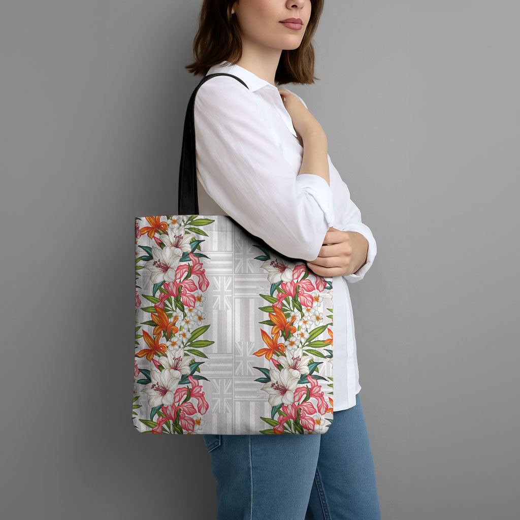 Hawaii Tropical Twist Lei Tote Bag Hawaiian Flag Motif