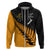 Australia Wallabies and Aotearoa Rugby Hoodie Kangaroo Black Fern Maori Gold Vibe LT9 Zip Hoodie Gold - Polynesian Pride