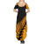 Australia Wallabies and Aotearoa Rugby Summer Maxi Dress Kangaroo Black Fern Maori Gold Vibe LT9 - Polynesian Pride