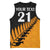 Australia New Zealand Rugby Basketball Jersey Gold Aboriginal Wallabies and Maori Black Fern - Polynesian Pride