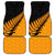 Australia New Zealand Rugby Car Mats Gold Aboriginal Wallabies and Maori Black Fern - Polynesian Pride