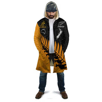 Australia New Zealand Rugby Cloak Gold Aboriginal Wallabies and Maori Black Fern - Polynesian Pride