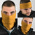 Australia New Zealand Rugby Neck Gaiter Gold Aboriginal Wallabies and Maori Black Fern - Polynesian Pride