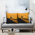 Australia New Zealand Rugby Pillow Cover Gold Aboriginal Wallabies and Maori Black Fern - Polynesian Pride