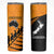 Australia New Zealand Rugby Skinny Tumbler Gold Aboriginal Wallabies and Maori Black Fern - Polynesian Pride