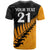 Custom Australia Wallabies and Aotearoa Rugby T Shirt Kangaroo Black Fern Maori Gold Vibe LT9 - Polynesian Pride