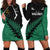 Australia Wallabies and Aotearoa Rugby Hoodie Dress Kangaroo Black Fern Maori Green Vibe LT9 - Polynesian Pride