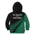 Australia Wallabies and Aotearoa Rugby Kid Hoodie Kangaroo Black Fern Maori Green Vibe LT9 - Polynesian Pride