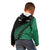 Australia Wallabies and Aotearoa Rugby Kid Hoodie Kangaroo Black Fern Maori Green Vibe LT9 - Polynesian Pride