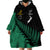 Australia Wallabies and Aotearoa Rugby Wearable Blanket Hoodie Kangaroo Black Fern Maori Green Vibe LT9 - Polynesian Pride