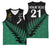 Australia New Zealand Rugby Basketball Jersey Green Aboriginal Wallabies and Maori Black Fern - Polynesian Pride
