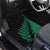 Australia New Zealand Rugby Car Mats Green Aboriginal Wallabies and Maori Black Fern - Polynesian Pride
