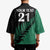 Australia New Zealand Rugby Kimono Green Aboriginal Wallabies and Maori Black Fern - Polynesian Pride
