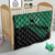 Australia New Zealand Rugby Quilt Green Aboriginal Wallabies and Maori Black Fern - Polynesian Pride
