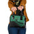 Australia New Zealand Rugby Shoulder Handbag Green Aboriginal Wallabies and Maori Black Fern - Polynesian Pride