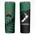 Australia New Zealand Rugby Skinny Tumbler Green Aboriginal Wallabies and Maori Black Fern - Polynesian Pride