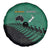 Australia New Zealand Rugby Spare Tire Cover Green Aboriginal Wallabies and Maori Black Fern - Polynesian Pride
