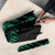 Australia New Zealand Rugby Umbrella Green Aboriginal Wallabies and Maori Black Fern - Polynesian Pride