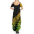 Australia Wallabies and Aotearoa Rugby Summer Maxi Dress Kangaroo Black Fern Maori Gradient Vibe LT9 - Polynesian Pride