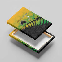 Australia New Zealand Rugby Canvas Wall Art Gradient Aboriginal Wallabies and Maori Black Fern - Polynesian Pride