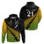 Custom Australia Wallabies and Aotearoa Rugby Hoodie Kangaroo Black Fern Maori Gradient Vibe LT9 - Polynesian Pride