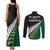 South Africa and Aotearoa Rugby Couples Matching Tank Maxi Dress and Long Sleeve Button Shirts Springboks Black Fern Maori Vibe LT9 - Polynesian Pride