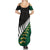 Custom South Africa and Aotearoa Rugby Summer Maxi Dress Springboks Black Fern Maori Vibe LT9 - Polynesian Pride