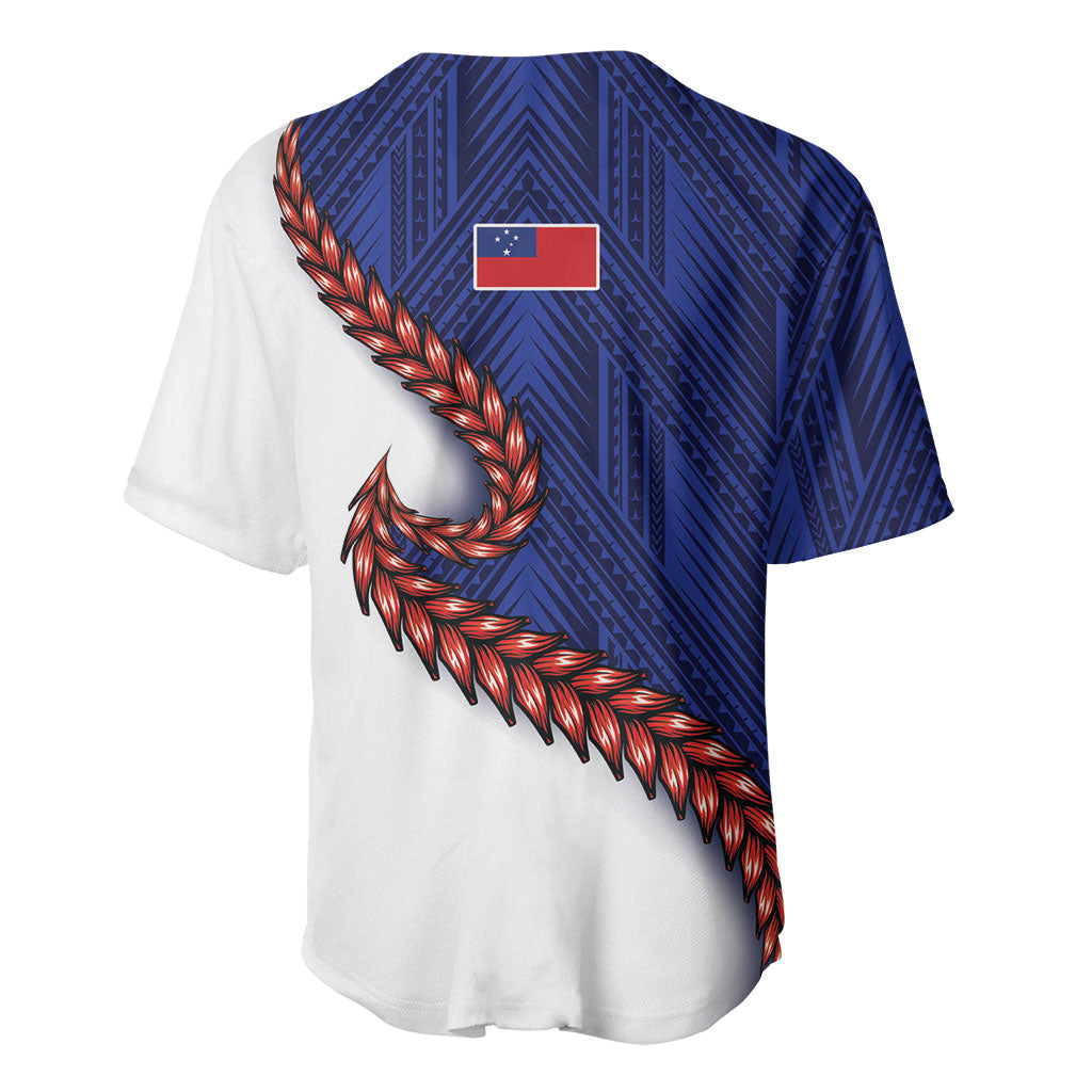 Ula Fala Red Samoa Chief Baseball Jersey Samoan Art Black Tribal