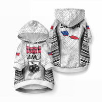 Samoa Rugby Pet Hoodie Go Champions World Cup 2023 Polynesian Unique LT9 Pullover White - Polynesian Pride