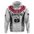 Custom Samoa Rugby Hoodie Go Champions World Cup 2023 Polynesian Unique LT9 Zip Hoodie White - Polynesian Pride