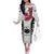 Custom Samoa Rugby Off The Shoulder Long Sleeve Dress Go Champions World Cup 2023 Polynesian Unique LT9 Women White - Polynesian Pride