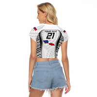 Custom Samoa Rugby Raglan Cropped T Shirt Go Champions World Cup 2023 Polynesian Unique LT9 - Polynesian Pride