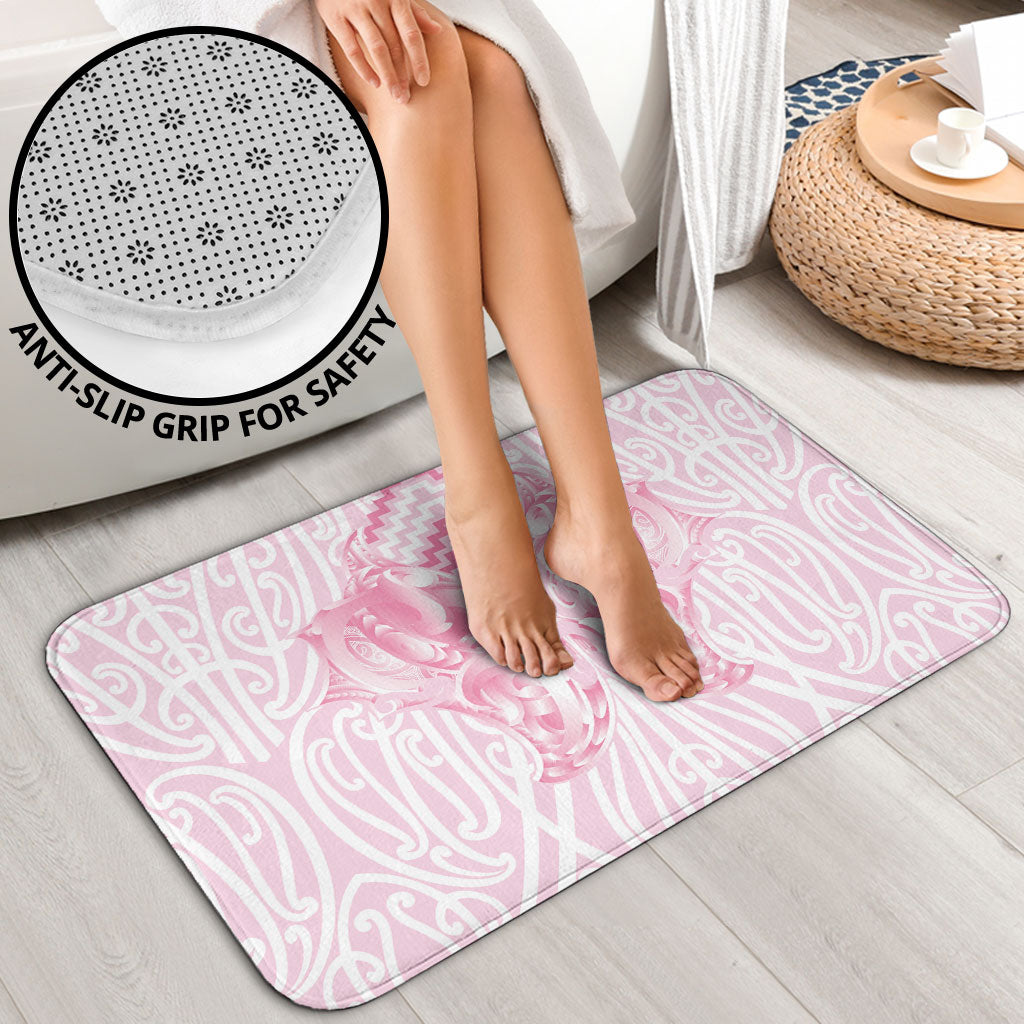 Aotearoa Kowhaiwhai Poutama Pink Motif Bathroom Set LT9 - Polynesian Pride