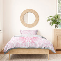 Aotearoa Kowhaiwhai Poutama Pink Motif Bedding Set LT9 - Polynesian Pride