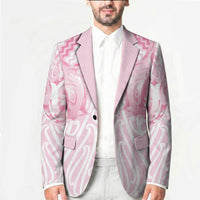 Aotearoa Kowhaiwhai Poutama Pink Motif Blazer LT9 - Polynesian Pride