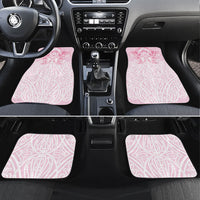 Aotearoa Kowhaiwhai Poutama Pink Motif Car Mats LT9 Set 4pcs Pink - Polynesian Pride