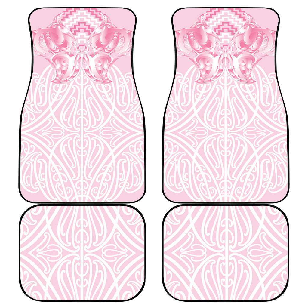 Aotearoa Kowhaiwhai Poutama Pink Motif Car Mats LT9 - Polynesian Pride