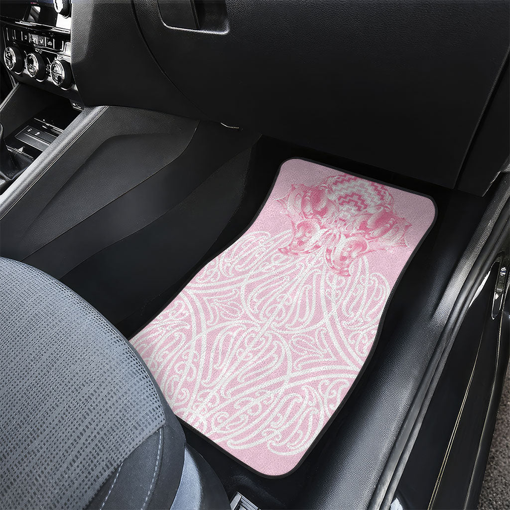 Aotearoa Kowhaiwhai Poutama Pink Motif Car Mats LT9 - Polynesian Pride