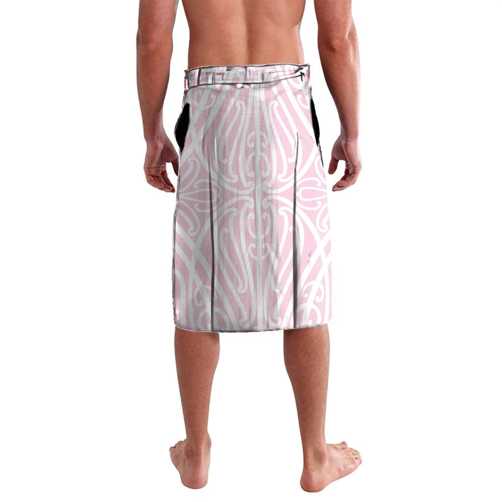 Aotearoa Kowhaiwhai Poutama Pink Motif Lavalava LT9 - Polynesian Pride