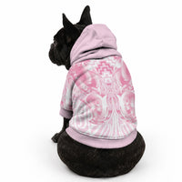 Aotearoa Kowhaiwhai Poutama Pink Motif Pet Hoodie LT9 - Polynesian Pride