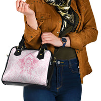 Aotearoa Kowhaiwhai Poutama Pink Motif Shoulder Handbag LT9 - Polynesian Pride